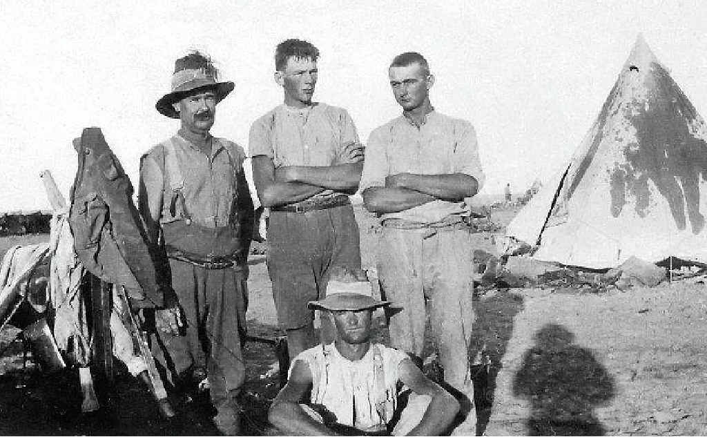 HONOUR: Jack Blanch, Wylie Cullen, Jack Buckland and seated Bertie Rixon (killed in action). HONOUR: Jack Blanch, Wylie Cullen, Jack Buckland and seated Bertie Rixon (killed in action).